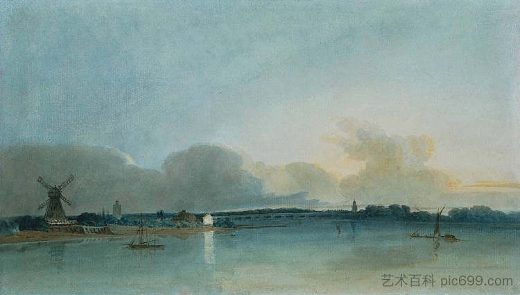 切尔西的白宫 The White House at Chelsea (1800),托马斯·格尔丁