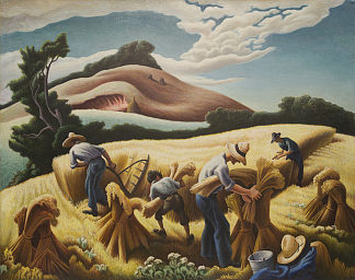 摇篮小麦 Cradling Wheat (1939)，托马斯·哈特·本顿