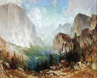 暴风雨过后，优胜美地山谷 After the Storm, Yosemite Valley (1888)，托马斯·希尔