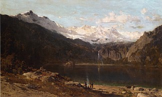 翡翠湾，太浩湖 Emerald Bay, Lake Tahoe (1883)，托马斯·希尔