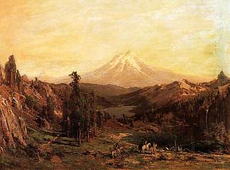 沙斯塔山和城堡湖，加利福尼亚州 Mount Shasta and Castle Lake, Californi (1880)，托马斯·希尔