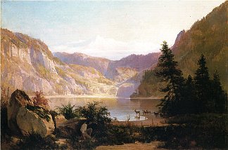 山湖 Mountain Lake (1887)，托马斯·希尔
