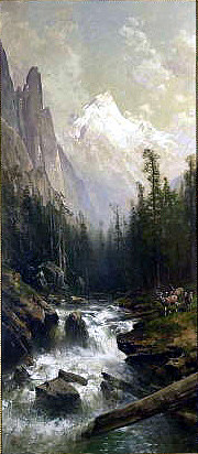 山涧 Mountain Stream (1885)，托马斯·希尔