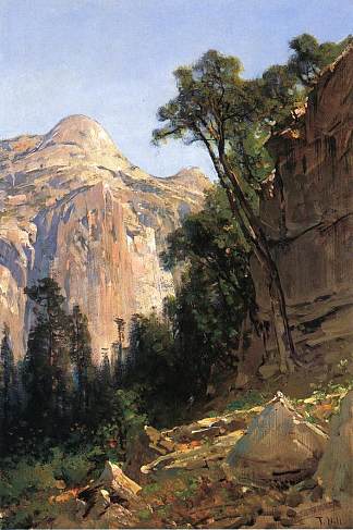 北穹顶，优胜美地山谷 North Dome, Yosemite Valley (1870)，托马斯·希尔