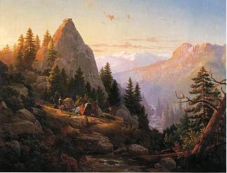 糖面包峰，埃尔多拉多县 Sugar Loaf Peak, El Dorado County (1865)，托马斯·希尔