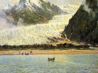 戴维森冰川 The Davidson Glacier (1888)，托马斯·希尔