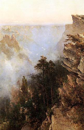 优胜美地峡谷 Yosemite Canyon (1894)，托马斯·希尔