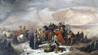 卡尔斯投降，克里米亚战争，1855 年 11 月 28 日 The Capitulation of Kars, Crimean War, 28 November 1855 (1860)，托马斯·琼斯·巴克