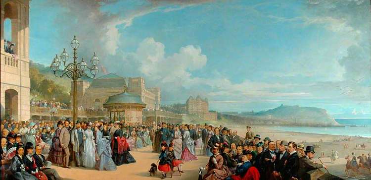温泉长廊 The Spa Promenade (1871)，托马斯·琼斯·巴克