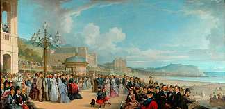 温泉长廊 The Spa Promenade (1871)，托马斯·琼斯·巴克