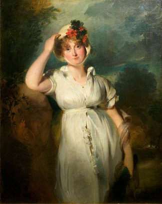 不伦瑞克的卡罗琳，乔治四世的女王 Caroline of Brunswick, Queen of George IV (1798)，托马斯·劳伦斯