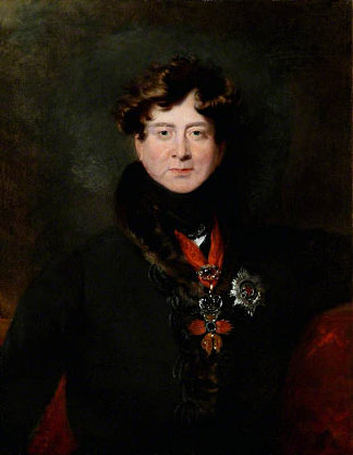 乔治四世（局部） George IV (detail) (1822)，托马斯·劳伦斯