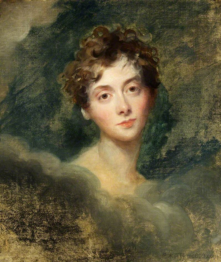 卡罗琳·兰姆夫人 Lady Caroline Lamb (1827)，托马斯·劳伦斯