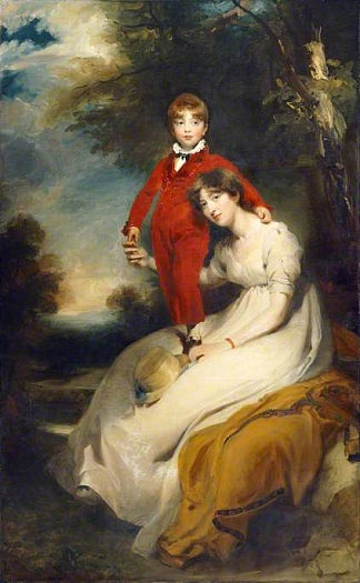 Charles Thellusson夫人，原名Sabine Robarts和她的儿子Charles Thellusson Mrs Charles Thellusson, née Sabine Robarts, and Her Son, Charles Thellusson (1804)，托马斯·劳伦斯