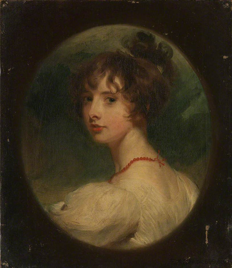 尊敬的艾米丽·玛丽·兰姆的肖像 Portrait of the Hon. Emily Mary Lamb (1803)，托马斯·劳伦斯