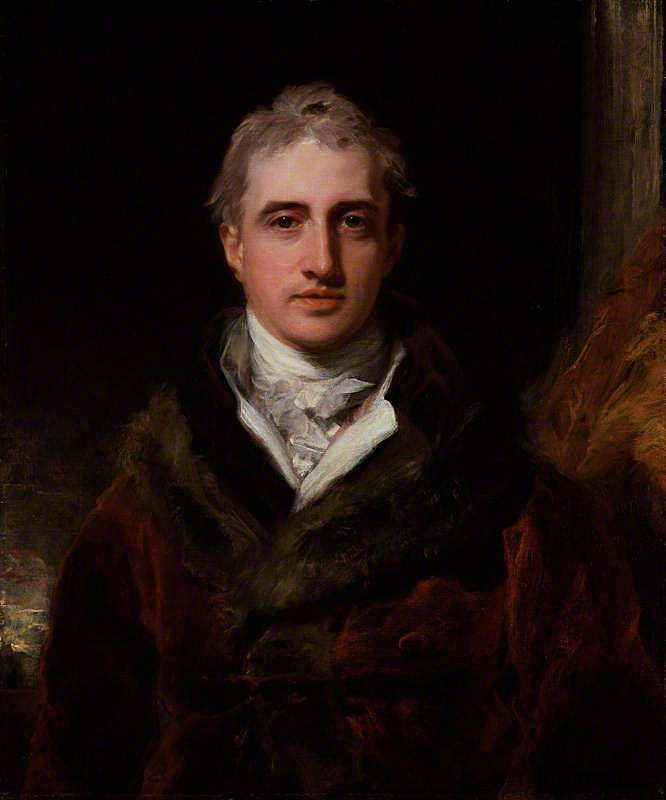 罗伯特·斯图尔特,第二代伦敦德里侯爵(卡斯尔雷勋爵) Robert Stewart, 2nd Marquess of Londonderry (Lord Castlereagh) (1810),托马斯·劳伦斯