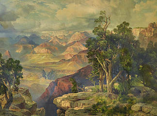 隐士边缘路的大峡谷 Grand Canyon from Hermit Rim Road，托马斯·莫兰