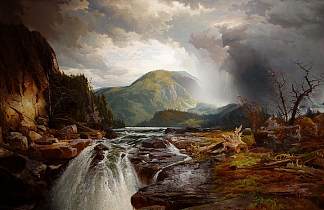 苏必利尔湖的荒野 The Wilds of Lake Superior (1864)，托马斯·莫兰