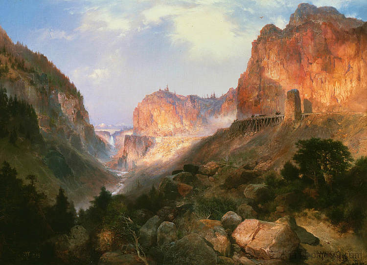 金门黄石国家公园 Golden Gate Yellowstone National Park，托马斯·莫兰