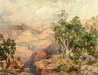 隐士边缘路的大峡谷 Grand Canyon from Hermit Rim Road，托马斯·莫兰