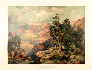圣达菲上的亚利桑那大峡谷 Grand Canyon of Arizona on the Santa Fe，托马斯·莫兰