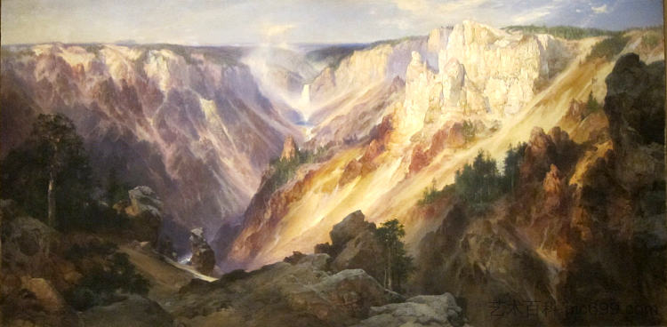 黄石大峡谷 Grand Canyon of the Yellowstone (1904; United States  )，托马斯·莫兰