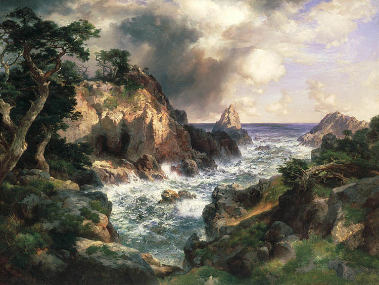 罗伯斯角，蒙特雷，加利福尼亚州 Point Lobos, Monterey, California (1912; United States  )，托马斯·莫兰