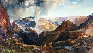 科罗拉多州的鸿沟 The Chasm of the Colorado (1874)，托马斯·莫兰