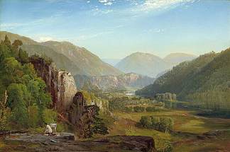 朱尼亚塔，晚间 The Juniata, Evening (1864)，托马斯·莫兰