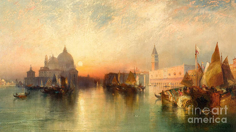 威尼斯风光 View of Venice,托马斯·莫兰