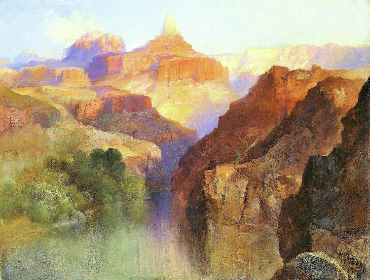 琐罗亚斯德峰（亚利桑那州大峡谷） Zoroaster Peak (Grand Canyon, Arizona) (1918; United States  )，托马斯·莫兰