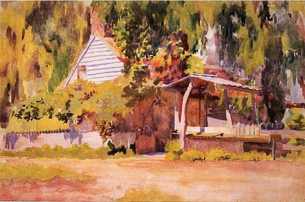 避暑别墅 A summer house (1900)，托马斯·波洛克·安舍茨