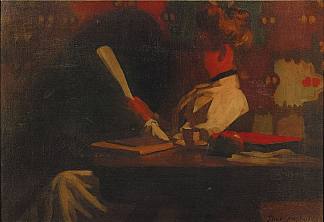 室内的女人，正在阅读 Woman in an interior, reading，托马斯·波洛克·安舍茨