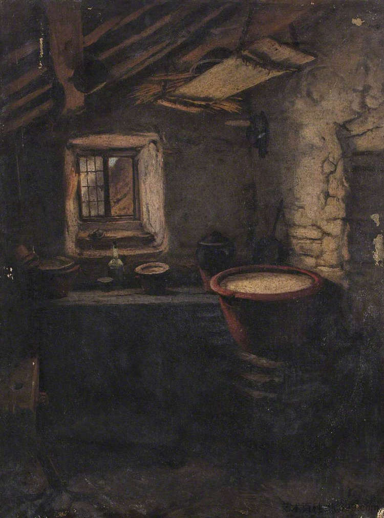 厨房静物 Kitchen Still Life (1866)，托马斯·斯图尔特·史密斯