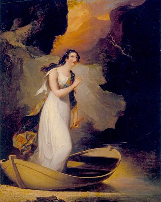Miss C. Parsons 飾演 ‘The Lady of the Lake’ Miss C. Parsons as ‘The Lady of the Lake’ (1812)，托马斯·苏利