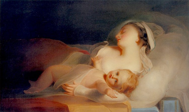 母亲与孩子 Mother and Child (1827)，托马斯·苏利
