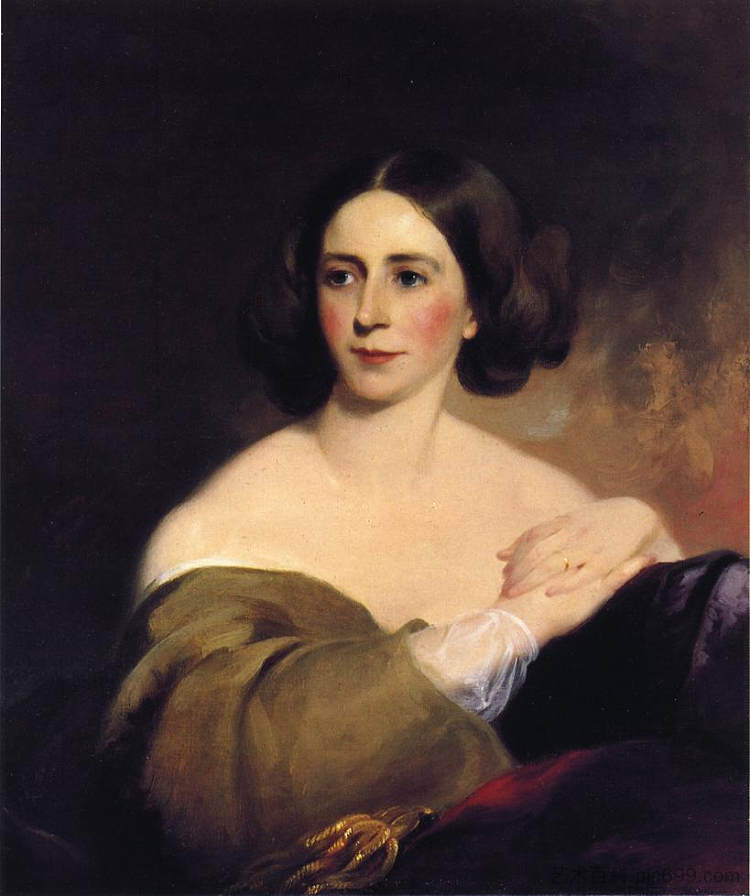 托马斯·菲茨杰拉德夫人（莎拉·莱文·里特） Mrs. Thomas Fitzgerald (Sarah Leveing Riter) (1858)，托马斯·苏利