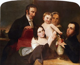 亚历山大家族合影 The Alexander Family Group Portrait (1851)，托马斯·苏利