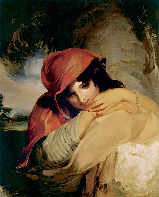吉普赛女孩 The Gypsy Girl (1838)，托马斯·苏利
