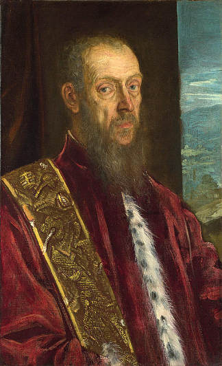 文森佐·莫罗西尼的肖像 Portrait of Vincenzo Morosini (1580)，丁托莱托