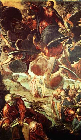 基督升天 Ascension of Christ (c.1576 – 1581)，丁托莱托