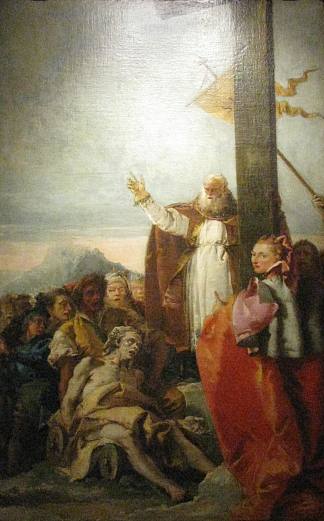 寻找真正的十字架 Finding the True Cross (1578)，丁托莱托