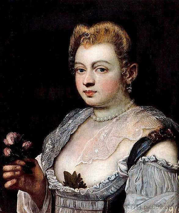 雅各布·罗布斯蒂·丁托列托， 植物群 Jacopo Robusti Il Tintoretto, Flora (c.1590)，丁托莱托
