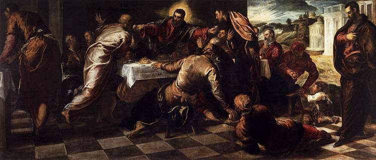 最后的晚餐 Last Supper (c.1570)，丁托莱托