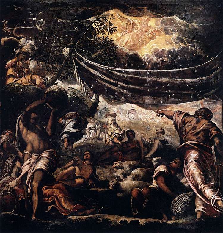 吗哪的奇迹 Miracle of the manna (c.1577)，丁托莱托