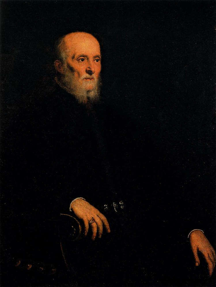 阿尔维斯·科尔纳罗的肖像 Portrait of Alvise Cornaro (1560 - 1565)，丁托莱托