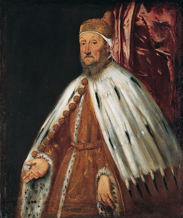 总督彼得罗·洛雷丹的肖像 Portrait of Doge Pietro Loredan (1567 - 1570)，丁托莱托
