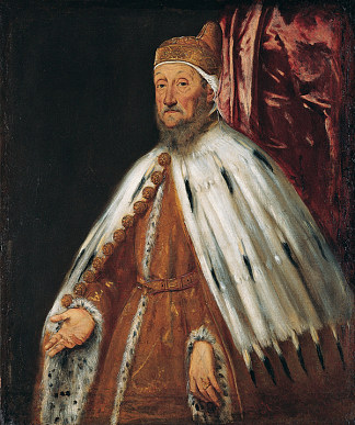 总督彼得罗·洛雷丹的肖像 Portrait of Doge Pietro Loredan (1567 – 1570)，丁托莱托