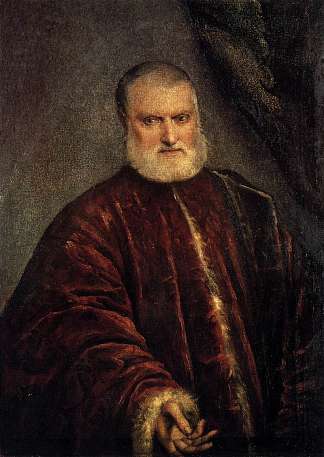 检察官安东尼奥·卡佩罗的肖像 Portrait of Procurator Antonio Cappello (c.1551)，丁托莱托