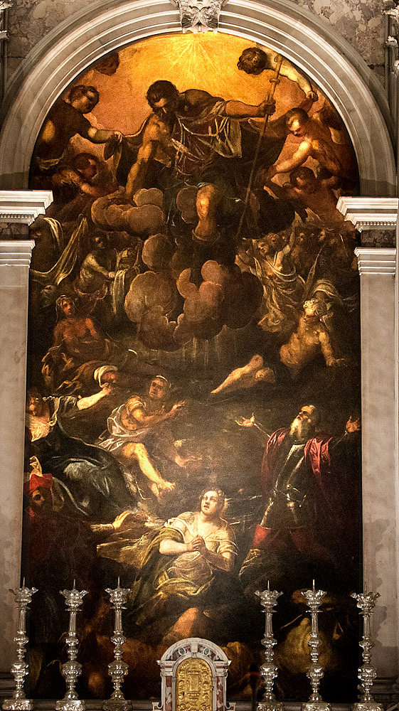 圣洛克的幻影 The Apparition of St Roch (c.1588)，丁托莱托